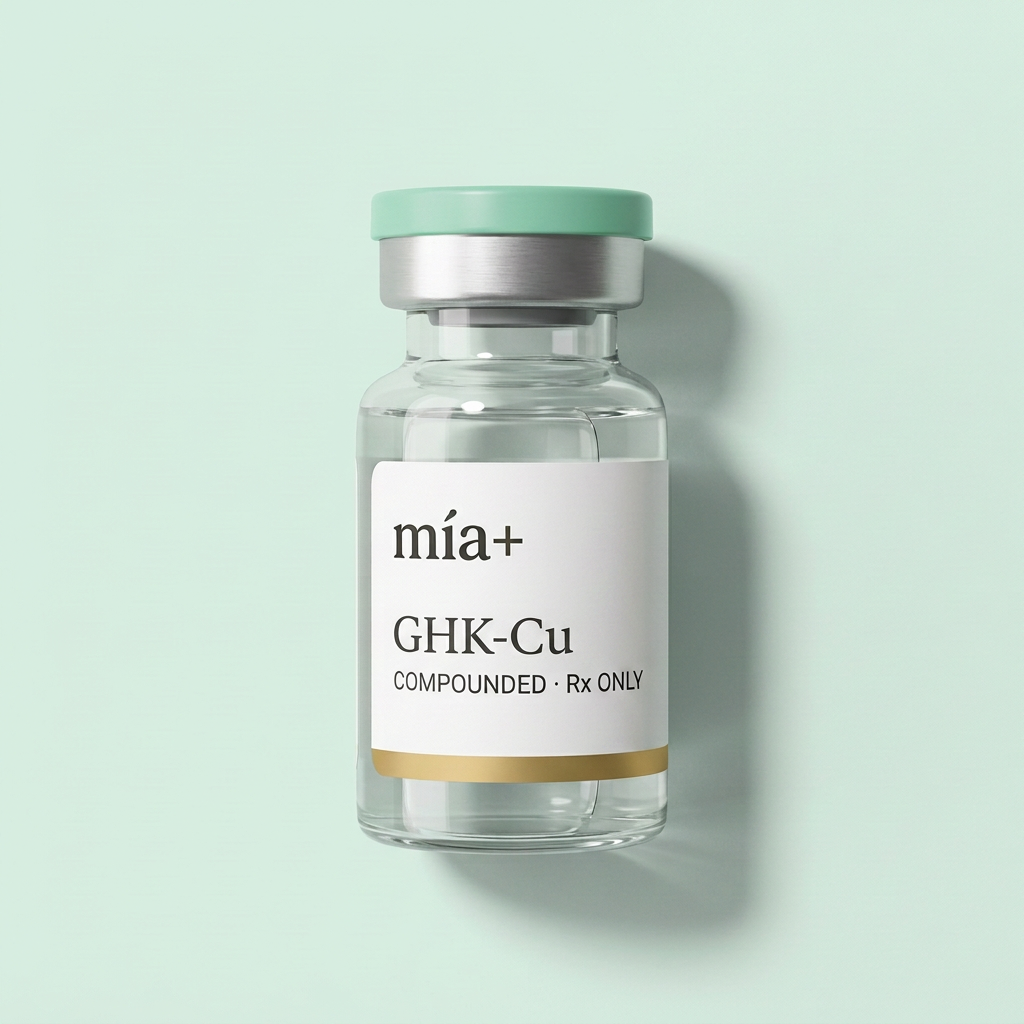 Copper Peptide recreated MIA product vial